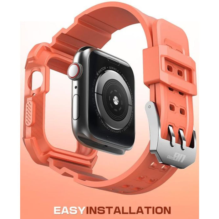 Apple Watch Series 4 Ub Pro Wristband Case 44mm- Peach