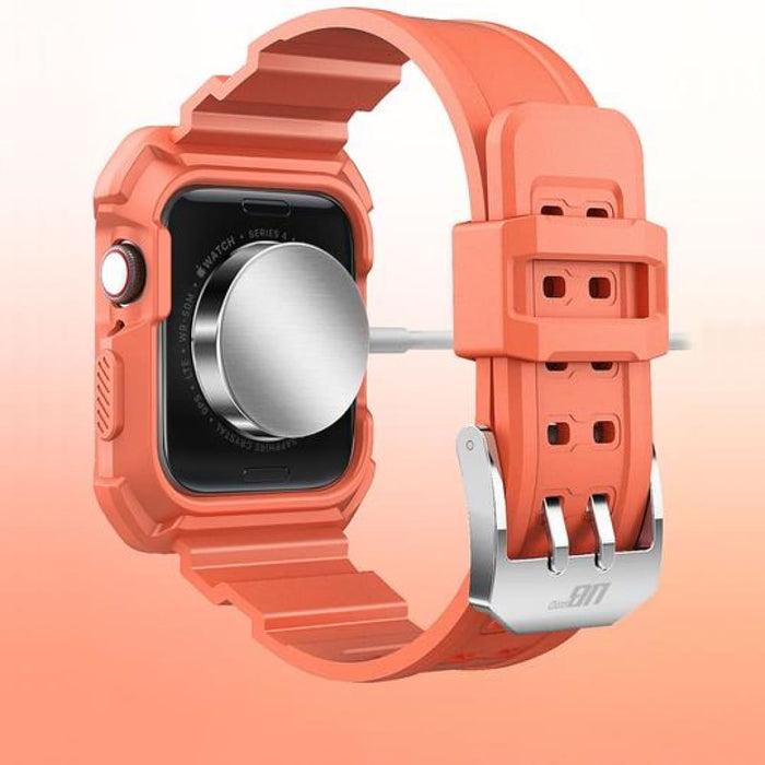 Apple Watch Series 4 Ub Pro Wristband Case 44mm- Peach