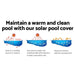 Aquabuddy 10.5m x 4.2m Solar Swimming Pool Cover - Blue