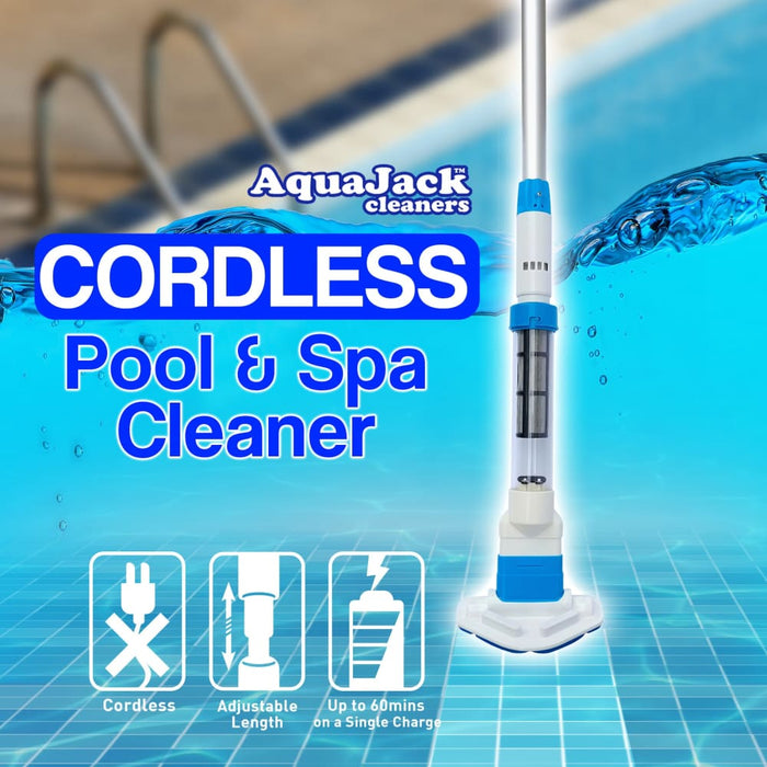 Aquajack 127 Portable Rechargeable Spa And Pool Vacuum