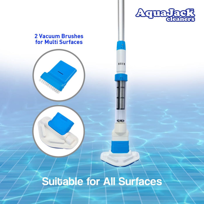 Aquajack 127 Portable Rechargeable Spa and Pool Vacuum