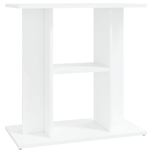 Aquarium Stand White 60x30x60 Cm Engineered Wood Nttpli