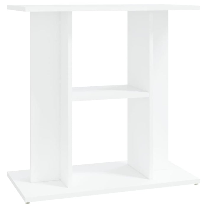 Aquarium Stand White 60x30x60 Cm Engineered Wood Nttpli