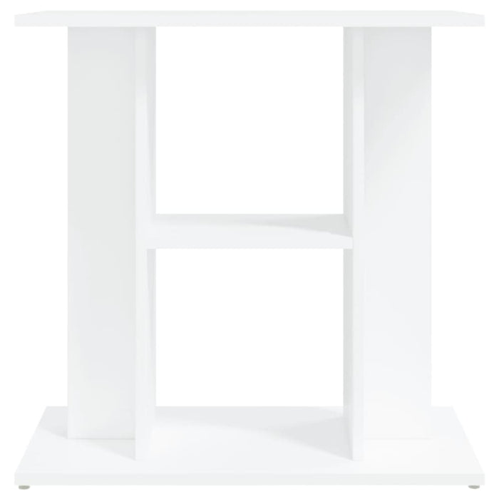 Aquarium Stand White 60x30x60 Cm Engineered Wood Nttpli