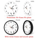 Arabic Numerals Silent Non-ticking Wall Clock Iranian
