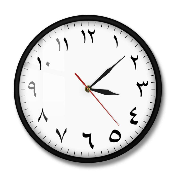 Arabic Numerals Silent Non-ticking Wall Clock Iranian