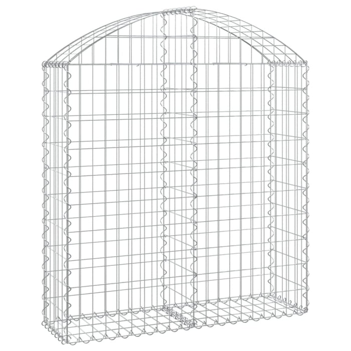 Arched Gabion Basket 100x30x100/120 Cm Galvanised Iron