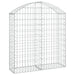 Arched Gabion Basket 100x30x100/120 Cm Galvanised Iron
