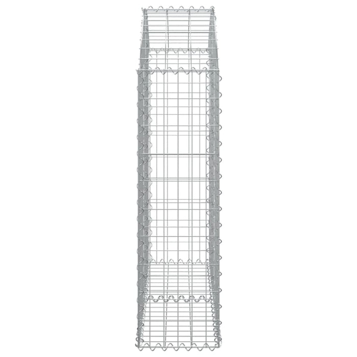 Arched Gabion Basket 100x30x100/120 Cm Galvanised Iron