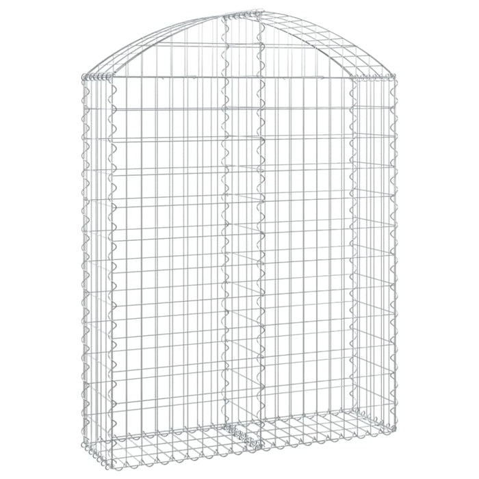Arched Gabion Basket 100x30x120/140 Cm Galvanised Iron