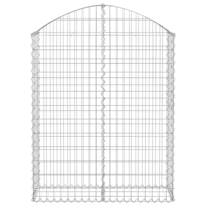 Arched Gabion Basket 100x30x120/140 Cm Galvanised Iron