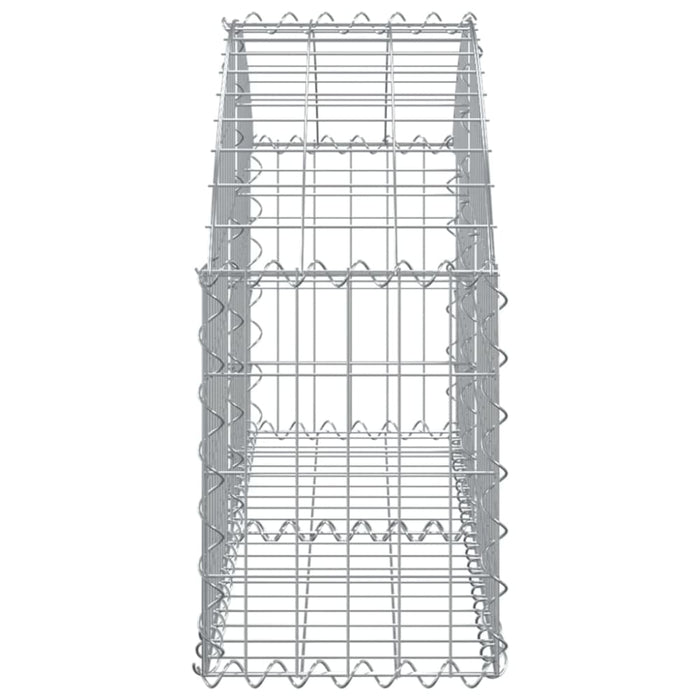 Arched Gabion Basket 100x30x40/60 Cm Galvanised Iron Optaxx