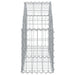 Arched Gabion Basket 100x30x40/60 Cm Galvanised Iron Optaxx