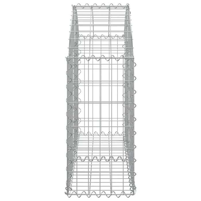Arched Gabion Basket 100x30x60/80 Cm Galvanised Iron Optaxt