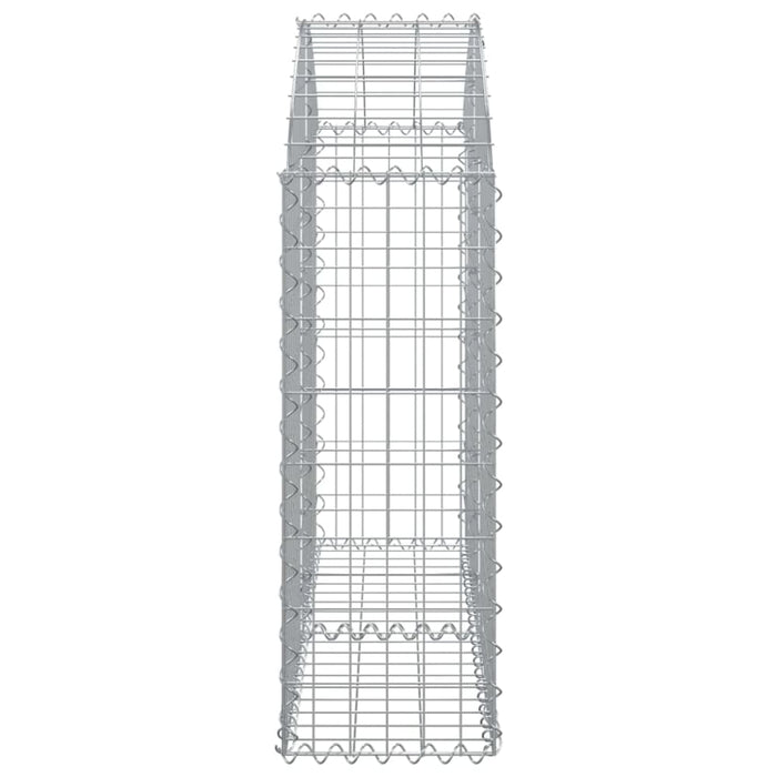 Arched Gabion Basket 100x30x80/100 Cm Galvanised Iron Optaxa