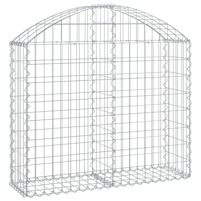 Arched Gabion Basket 100x30x80/100 Cm Galvanised Iron Optaxa