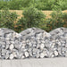 Arched Gabion Basket 100x30x80/100 Cm Galvanised Iron Optaxa