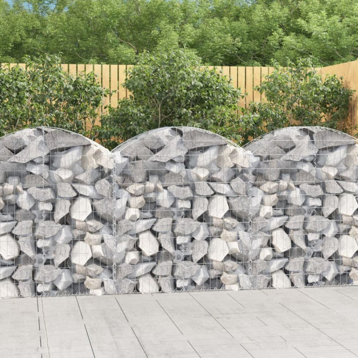 Arched Gabion Basket 100x50x100/120 Cm Galvanised Iron