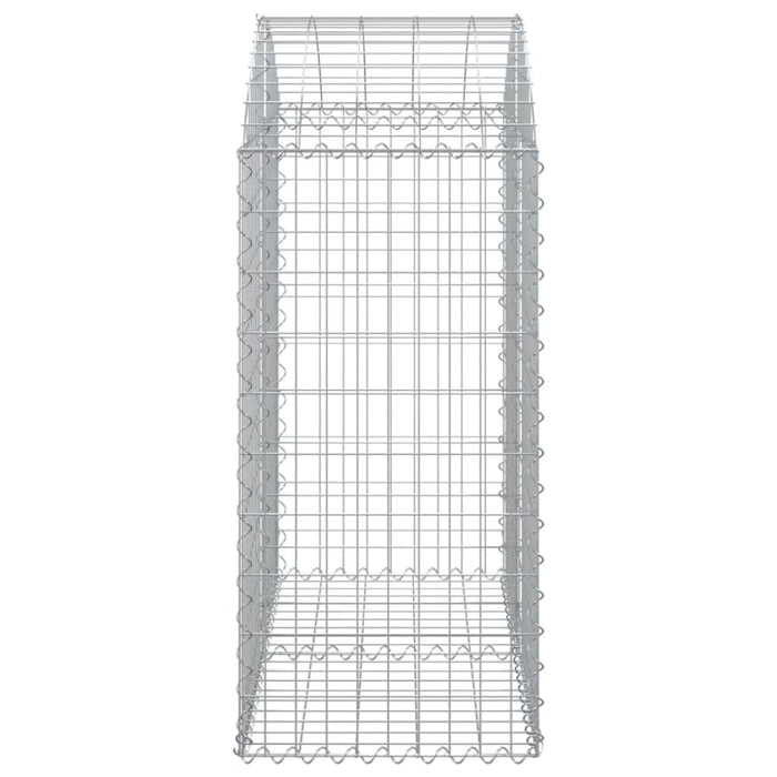 Arched Gabion Basket 100x50x100/120 Cm Galvanised Iron