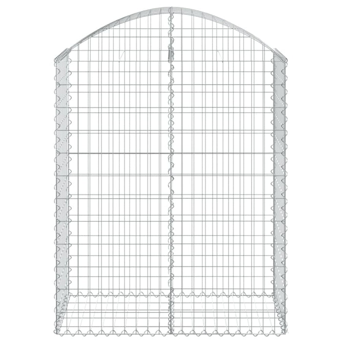 Arched Gabion Basket 100x50x120/140 Cm Galvanised Iron