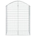 Arched Gabion Basket 100x50x120/140 Cm Galvanised Iron