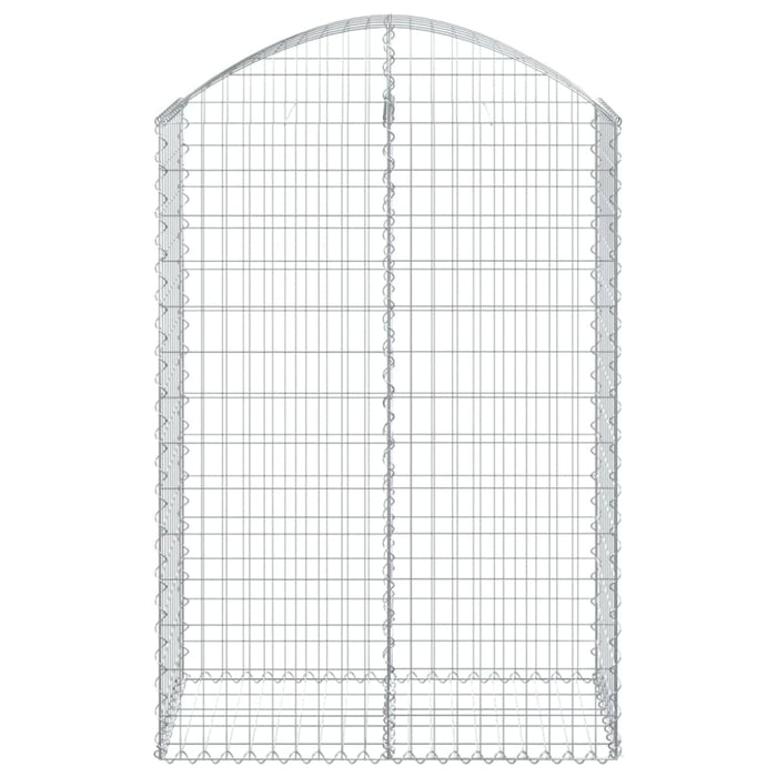 Arched Gabion Basket 100x50x140/160 Cm Galvanised Iron