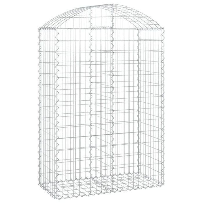Arched Gabion Basket 100x50x140/160 Cm Galvanised Iron