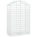 Arched Gabion Basket 100x50x140/160 Cm Galvanised Iron