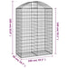 Arched Gabion Basket 100x50x140/160 Cm Galvanised Iron