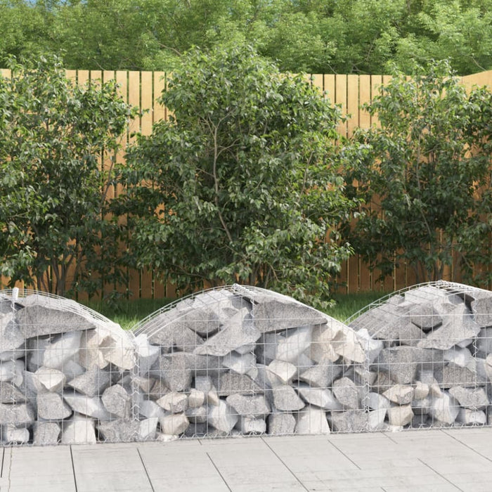 Arched Gabion Basket 100x50x40/60 Cm Galvanised Iron Optatx