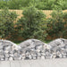 Arched Gabion Basket 100x50x40/60 Cm Galvanised Iron Optatx