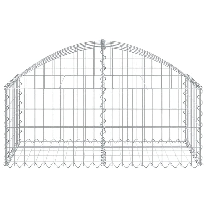 Arched Gabion Basket 100x50x40/60 Cm Galvanised Iron Optatx