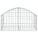 Arched Gabion Basket 100x50x40/60 Cm Galvanised Iron Optatx
