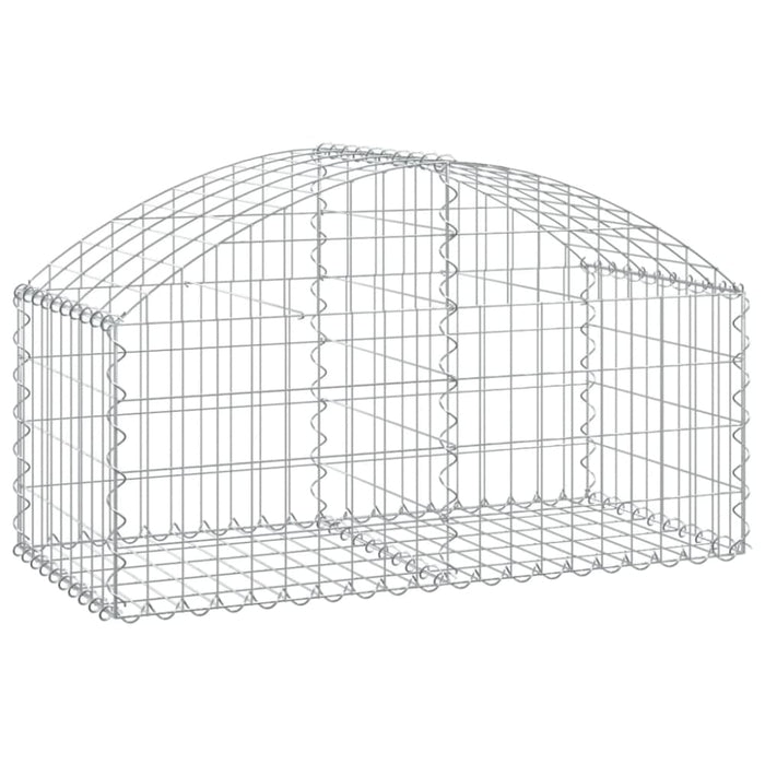 Arched Gabion Basket 100x50x40/60 Cm Galvanised Iron Optatx