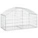 Arched Gabion Basket 100x50x40/60 Cm Galvanised Iron Optatx