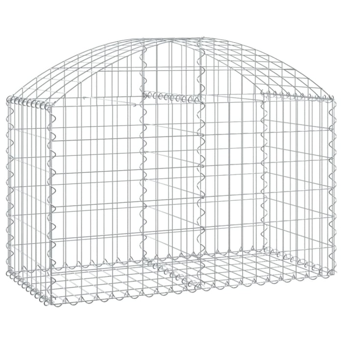 Arched Gabion Basket 100x50x60/80 Cm Galvanised Iron Optatt
