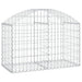 Arched Gabion Basket 100x50x60/80 Cm Galvanised Iron Optatt