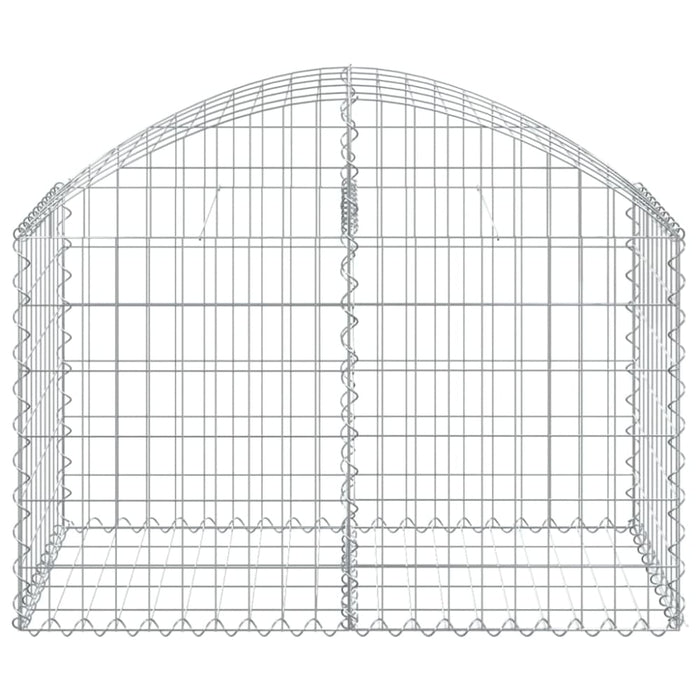 Arched Gabion Basket 100x50x60/80 Cm Galvanised Iron Optatt