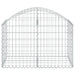 Arched Gabion Basket 100x50x60/80 Cm Galvanised Iron Optatt