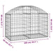 Arched Gabion Basket 100x50x60/80 Cm Galvanised Iron Optatt