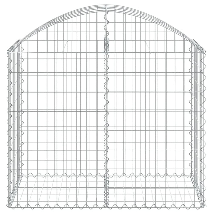 Arched Gabion Basket 100x50x80/100 Cm Galvanised Iron Optata