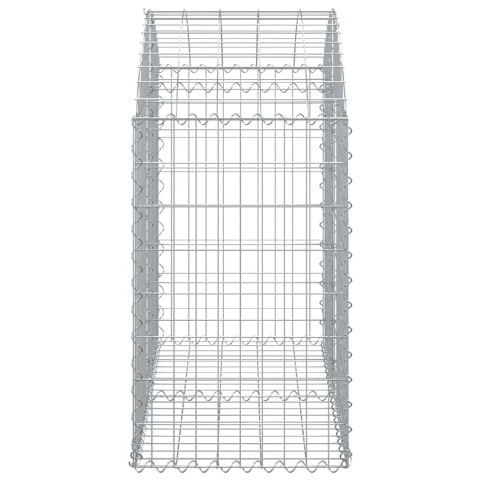 Arched Gabion Basket 100x50x80/100 Cm Galvanised Iron Optata