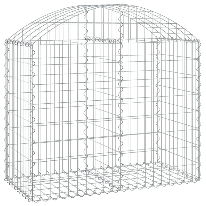 Arched Gabion Basket 100x50x80/100 Cm Galvanised Iron Optata