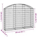 Arched Gabion Basket 150x30x100/120 Cm Galvanised Iron