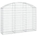 Arched Gabion Basket 150x30x100/120 Cm Galvanised Iron