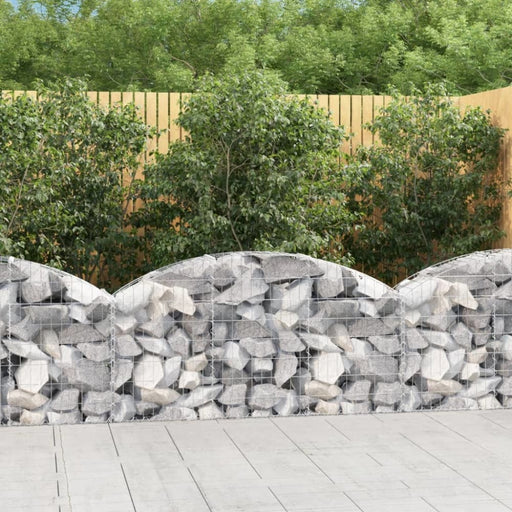 Arched Gabion Basket 150x30x60/80 Cm Galvanised Iron Optaat