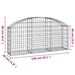 Arched Gabion Basket 150x30x60/80 Cm Galvanised Iron Optaat