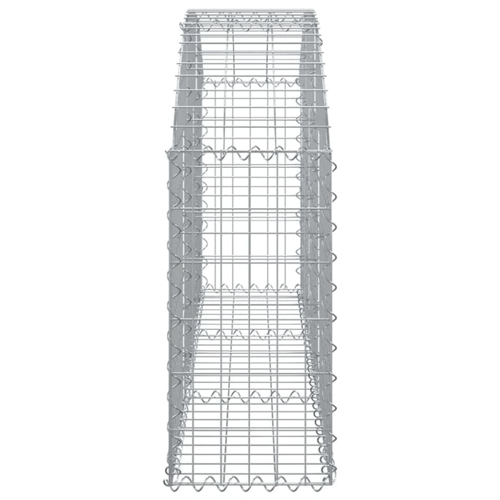 Arched Gabion Basket 150x30x60/80 Cm Galvanised Iron Optaat