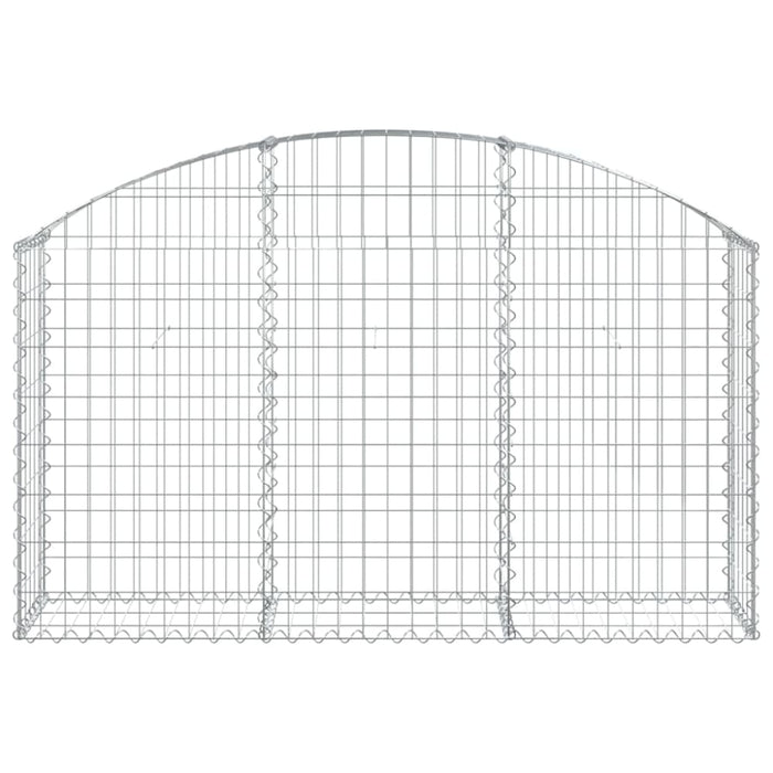 Arched Gabion Basket 150x30x80/100 Cm Galvanised Iron Optaaa