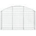 Arched Gabion Basket 150x30x80/100 Cm Galvanised Iron Optaaa